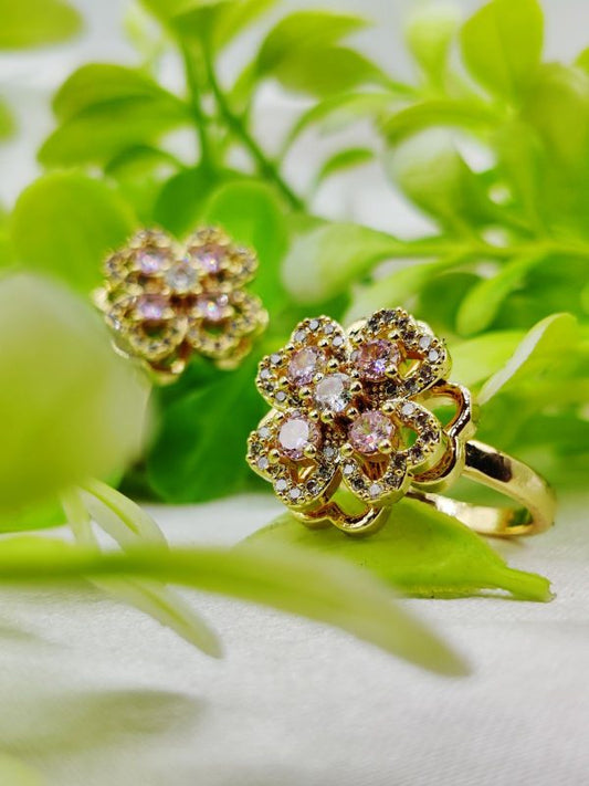 Moveable Radiance Ring – Timeless Sparkle | Luxurious Design Ring | Adjustable Ring | Ring For Girls & Women - GOAT Mart