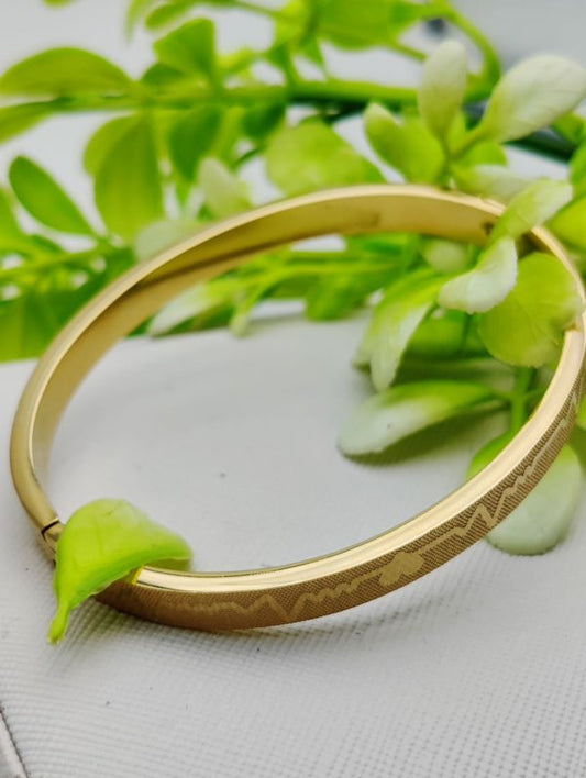 Premium Adjustable Heartbeat Engraved Gold Bracelet - Cartier Inspired - GOAT Mart