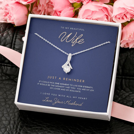 Sterling Silver Diamond Twist Pendant For Wife